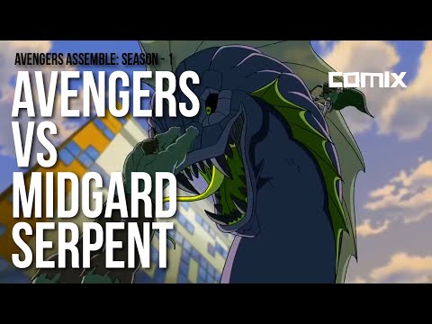Avengers vs Midgard Serpent | Avengers Assemble | Full HD