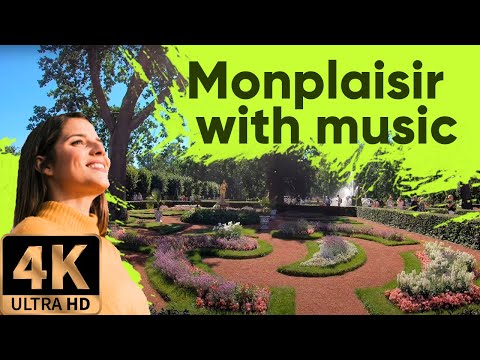 Monplaisir palace 🚶🏼‍♂️Peterhof museam walking tour 🏛Saint Petersburg 🇷🇺 4K Russia
