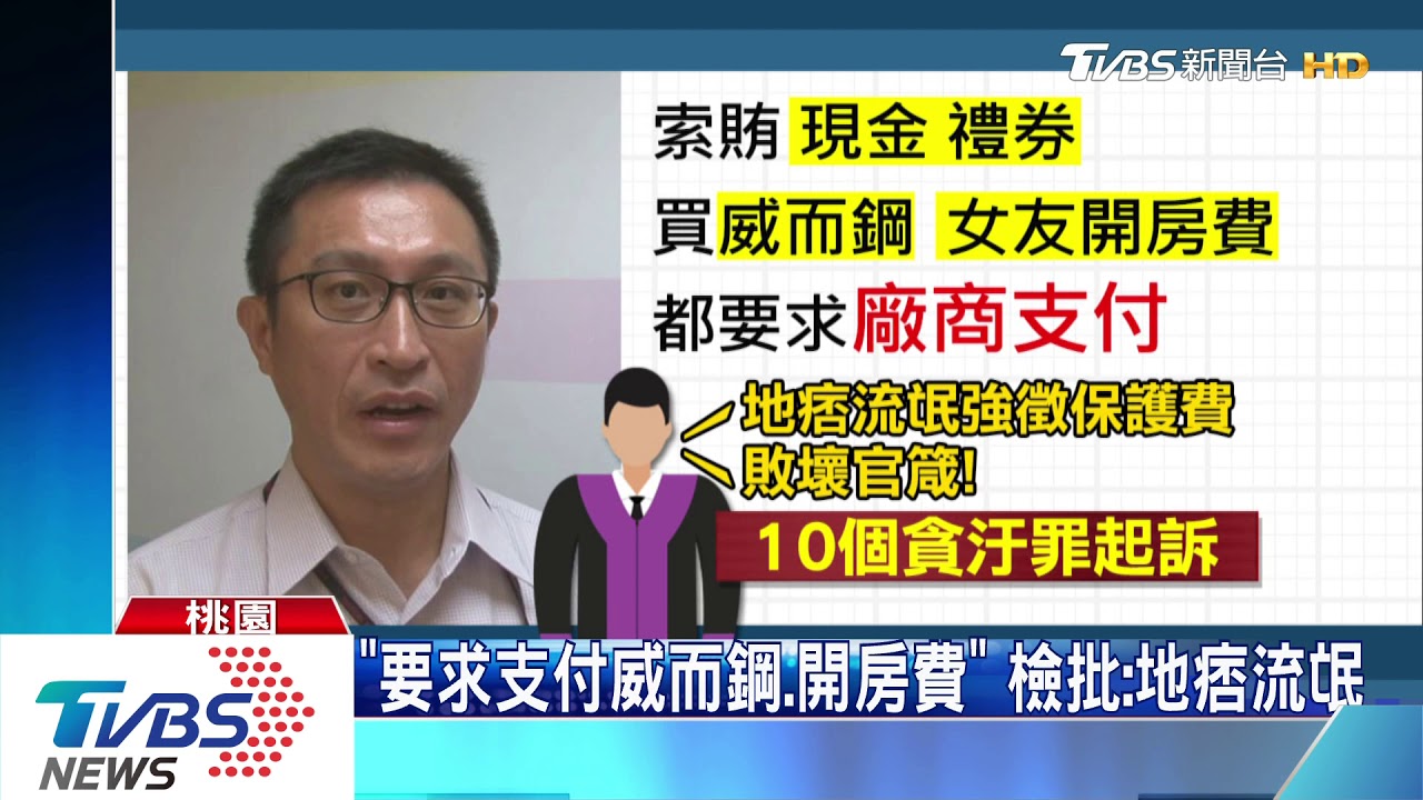 很敢拿！前桃市經發局長　涉10貪汙罪起訴