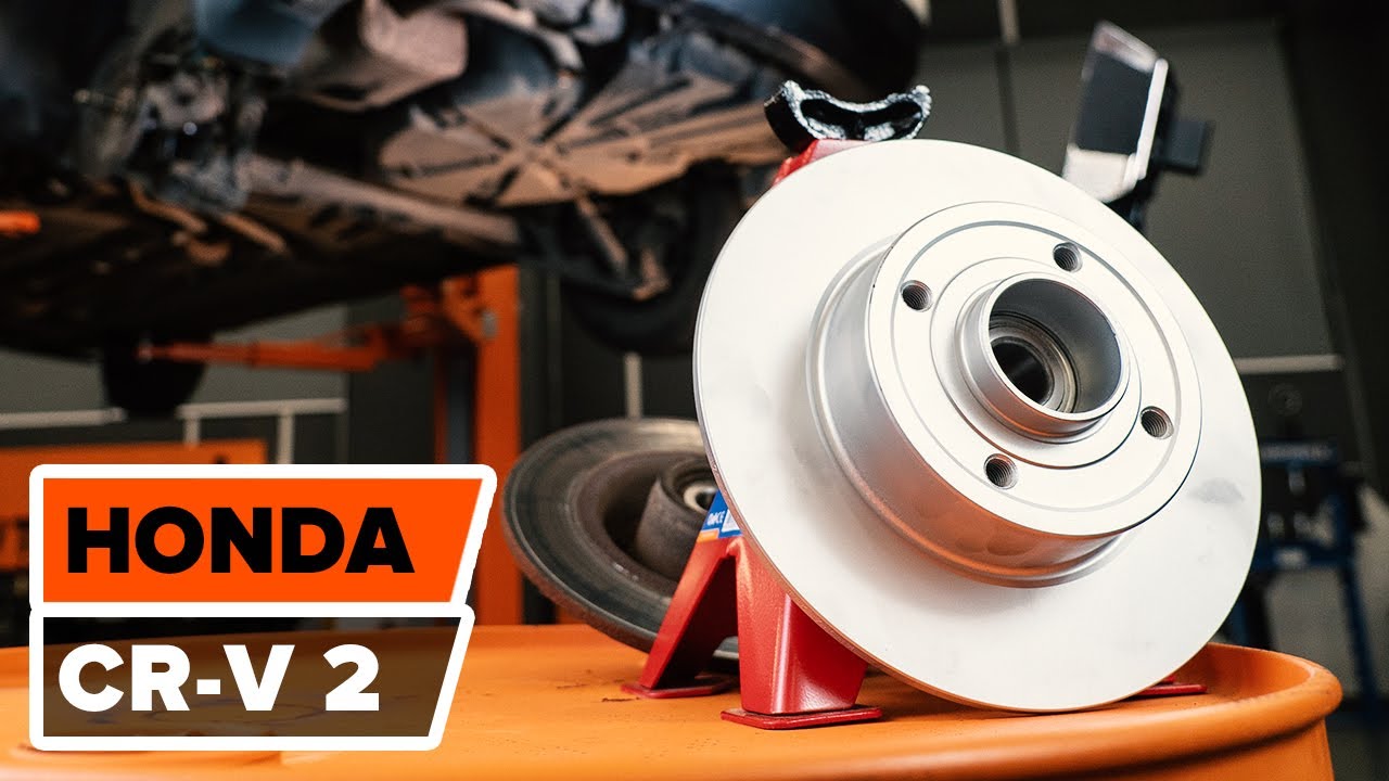 Ako vymeniť zadné brzdové kotúče na Honda CR-V II – návod na výmenu