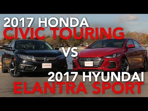 2017 Honda Civic Touring vs. 2017 Hyundai Elantra Sport