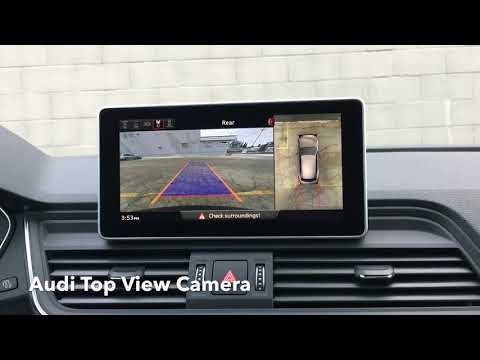 Part of a video titled Audi Top View Camera - YouTube