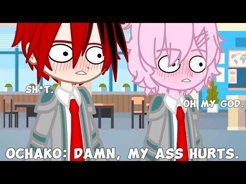 |•”DAMN, MY ASS HURTS”•|MHA//BNHA//Izuocha//Izuocha_Gacha//MEME//INSPIRED//Trend//(Gacha_Club)