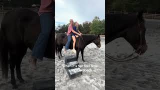 This was too funny,  When it sher first time riding bareback 🤣 pop net usa 🎉 #popnetusa #funny
