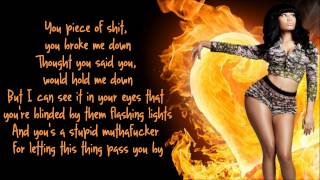 Nicki Minaj - Fire Burns Lyrics Video