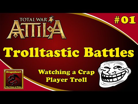 Total War: Attila - Trolltastic Battle #01 Noble Germanic Horseman Spam w/Lord Rexasaur