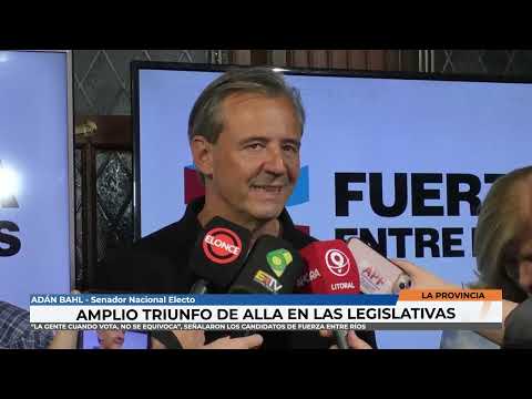 Fuerza Entre Rios reconoció la victoria de ALLA en las legislativas