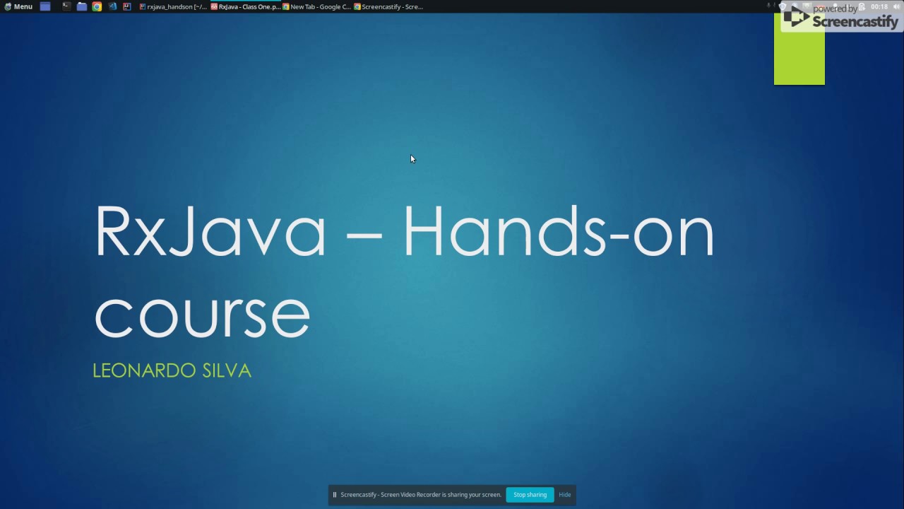 RxJava2 - Hands-on course - Class One - Why ReactiveX