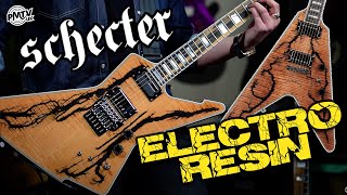 Video thumbnail for New SHOCKING Schecter Electro Resin Guitars! - With Unique 'Electrified' Scarred Finishes! by PMTVUK