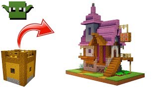 Minecraft Alchemist's House Tutorial (EASY 5X5 BUILDING SYSTEM)