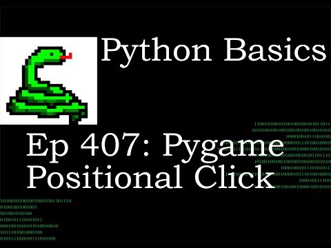 Python Basics Pygame Mouse Down Specific Position