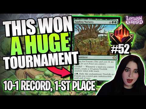 MONO GREEN is DOMINATING Standard Tournaments! | Top 52 Mythic Ranked MTG Arena