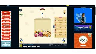 Playing Suika watermelon game!