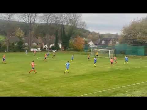 GOAL! Charlie Sharp scores volley for Tenterden Town 13th November 2021