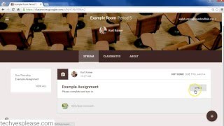How Students Complete / Turn in Assignments in Google Classroom