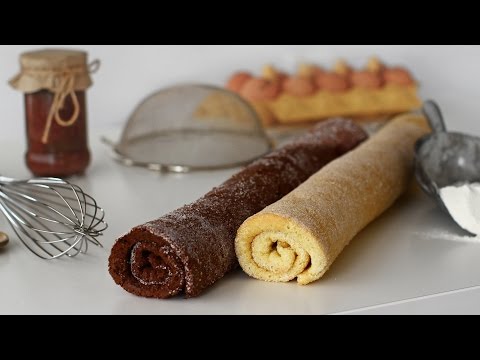 Simple roulade dough with cocoa