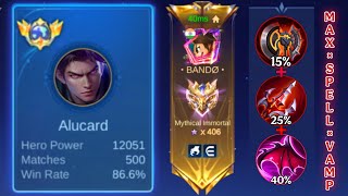 Download lagu 12k MMR GLOBAL ALUCARD SOLO RANK GAMEPLAY - MLBB mp3