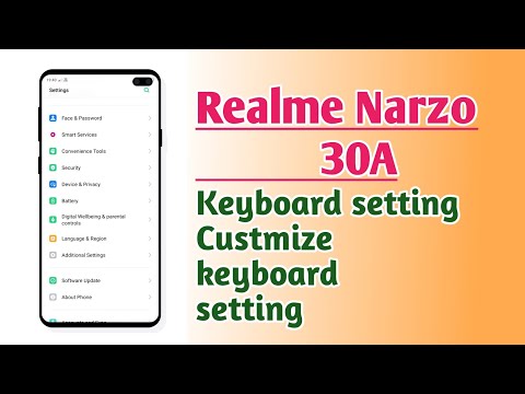Realme Narzo 30A , Keyboard setting Custmize keyboard setting tips and tricks