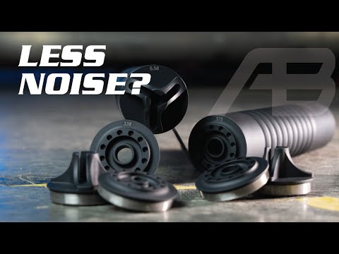 Smaller suppressor end cap means less noise?