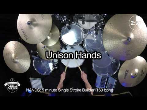 5 Minute Single Stroke Roll Builder (160bpm) - DrumDNA.com