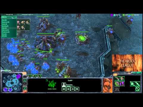 THE WOOD LEAGUE Starcraft 2: TLO V. SEN (ZvZ) - Part 1