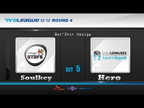 [0407] Soulkey(Woongjin) vs Hero(EGTL) ZvP 5SET  Bel'Shir Vesige LE - Starcraft2,esportstv,SPL