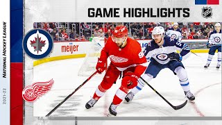 Jets @ Red Wings 1/13/22 | NHL Highlights by NHL