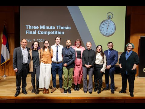 Three Minute Thesis (3MT) Final Competition - 2024