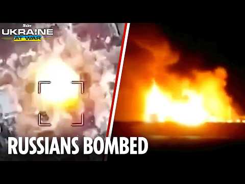 War jets BOMB Russian positions in Ukrainian forest & Putin's sanctioned tanker burns in drone hit