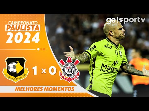 SÃO BERNARDO 1 X 0 CORINTHIANS | MELHORES MOMENTOS | CAMPEONATO PAULISTA 2024 | ge.globo