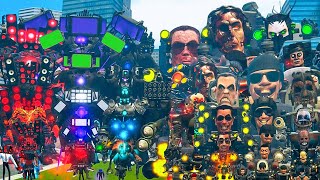UPGRADED TITAN CAMERAMAN, SPEAKERMAN & TV MAN vs SKIBIDI TOILET BOSSES – EPIC BATTLE IN GARRY’S MOD!