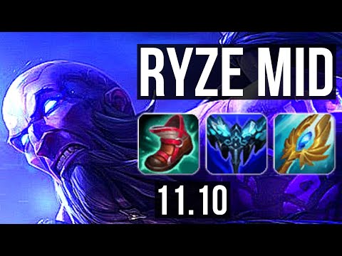 RYZE vs KARMA (MID) | 14/1/8, Legendary, Rank 11 Ryze | BR Challenger | v11.10