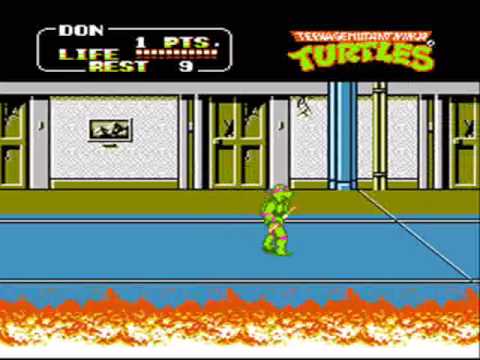 teenage mutant ninja turtles 2 the arcade game nes walkthrough