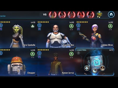 Phoenix vs LV Reva low relics full auto #swgoh