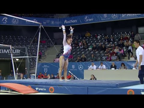 Coline Devillard UB Qual 2017 European Gymnastics Championships