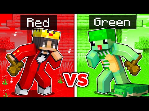 Using Only ONE COLOR In My Minecraft World!