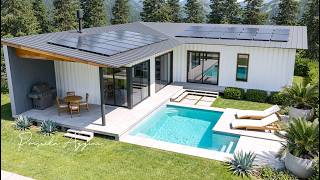 3-Bedroom L-Shaped House Tour with Pool & BBQ Area