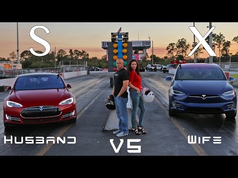 Драг-гонка Model X против Model S: кто победит?