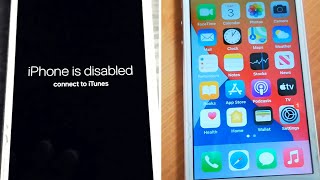 iPhone is Disabled Connect To iTunes iPhone 11, X, SE, 8 Plus, 8, 7 Plus, 7, 6S, 6, 5S, 5 & Earlier