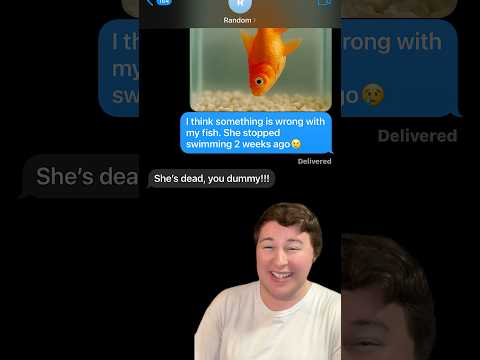 DEAD FISH!!!🐠 *Texting Random Numbers!* #Shorts