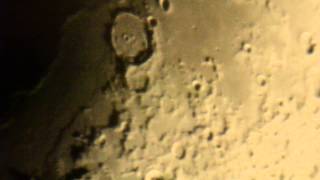 preview picture of video 'Moon on Celestron SCT14 + barlow 2,5 + Nikon D3100'