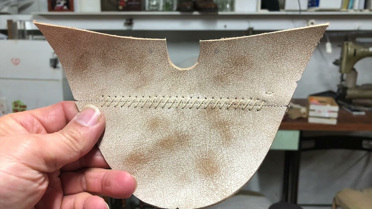 [Experiment]I Used plaster for the shoe last. The Upper making.