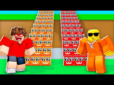 Playing a LUCKY BLOCK STAIRCASE RACE In Steal A Brainrot!!