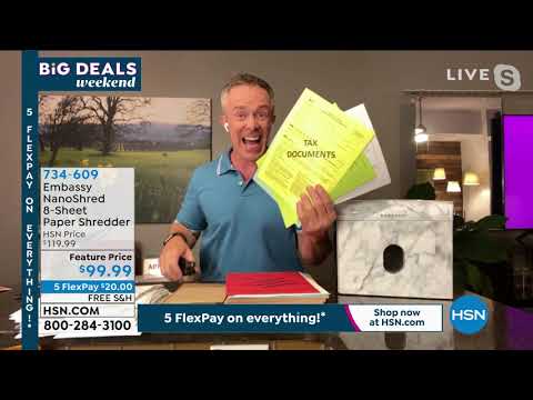 Embassy NanoShred 8Sheet Paper Shredder