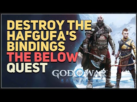 Destroy the Hafgufa's bindings God of War Ragnarok