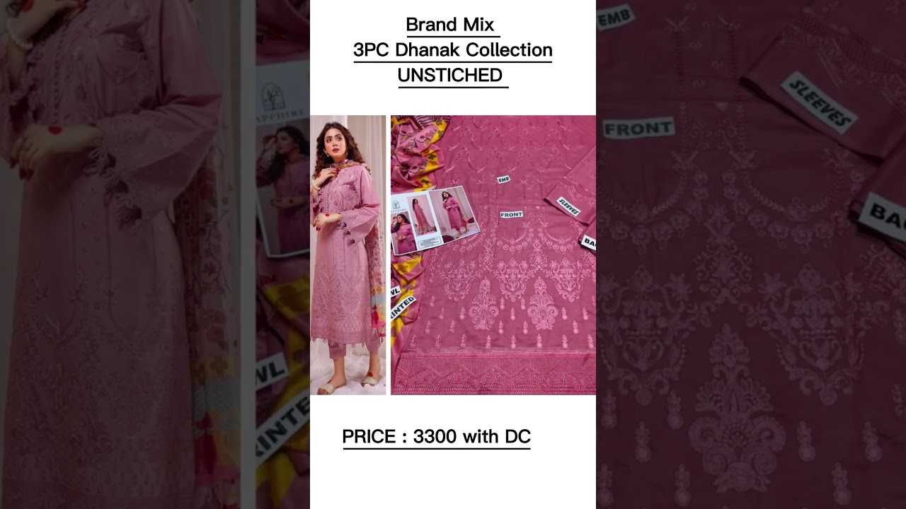 Pre-Winter Sale 🌸 Brand Mix 3-Piece Dhanak Collection | Embroidered Winter Suits with Dhanak Shawl