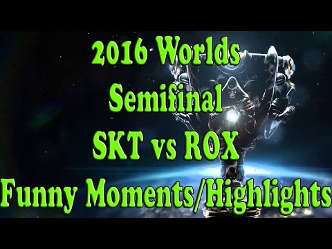 2016 LoL Worlds Semifinals - SK Telecom T1 vs. ROX Tigers - Funny Moments and Highlights