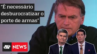 Quais foram as pautas de segurança pública abordadas por Bolsonaro em entrevista ao Pânico?