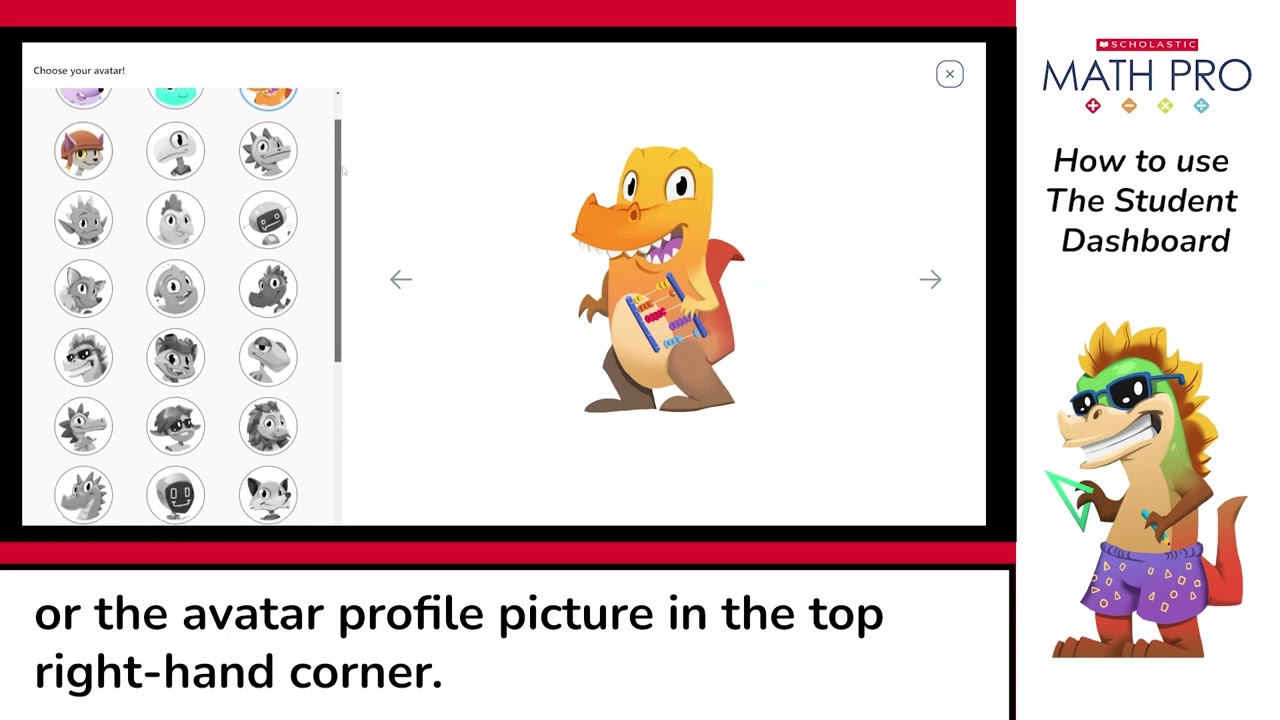 The student dashboard