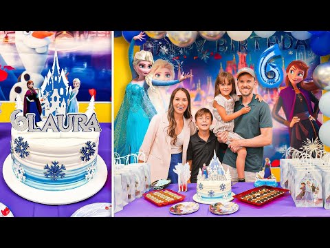 ANIVERSÁRIO DE 6 ANOS DA LAURA TEMA FROZEN 🥳🎉 Família Brancoala